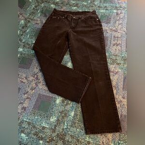 Lee Riders Vintage High Waist Black Jeans Women's Size 14 Petite